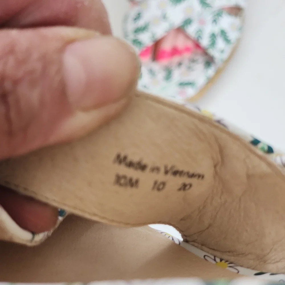 Jack Rogers White Floral Espadrille Wedges